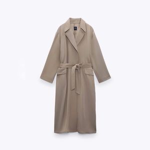 Zara Belted Flowy Trench Coat